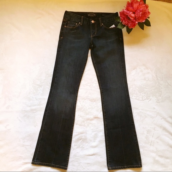 Seven7 Premium Boot Cut Dark Wash Jeans - Picture 3 of 5